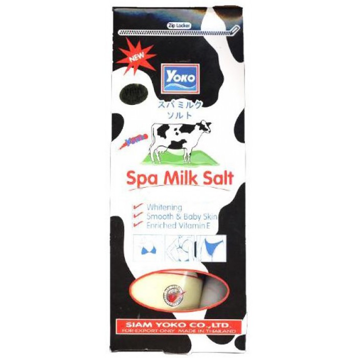 YOKO SPA MILK SALT SKIN WHITENING VITAMIN E PURE MILK